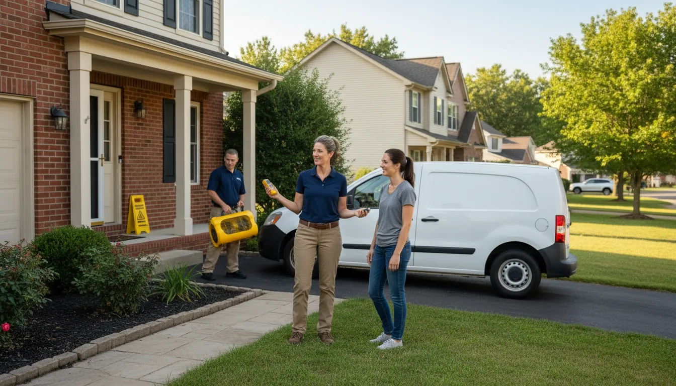 Residential water damage restoration in Pritchett, CO